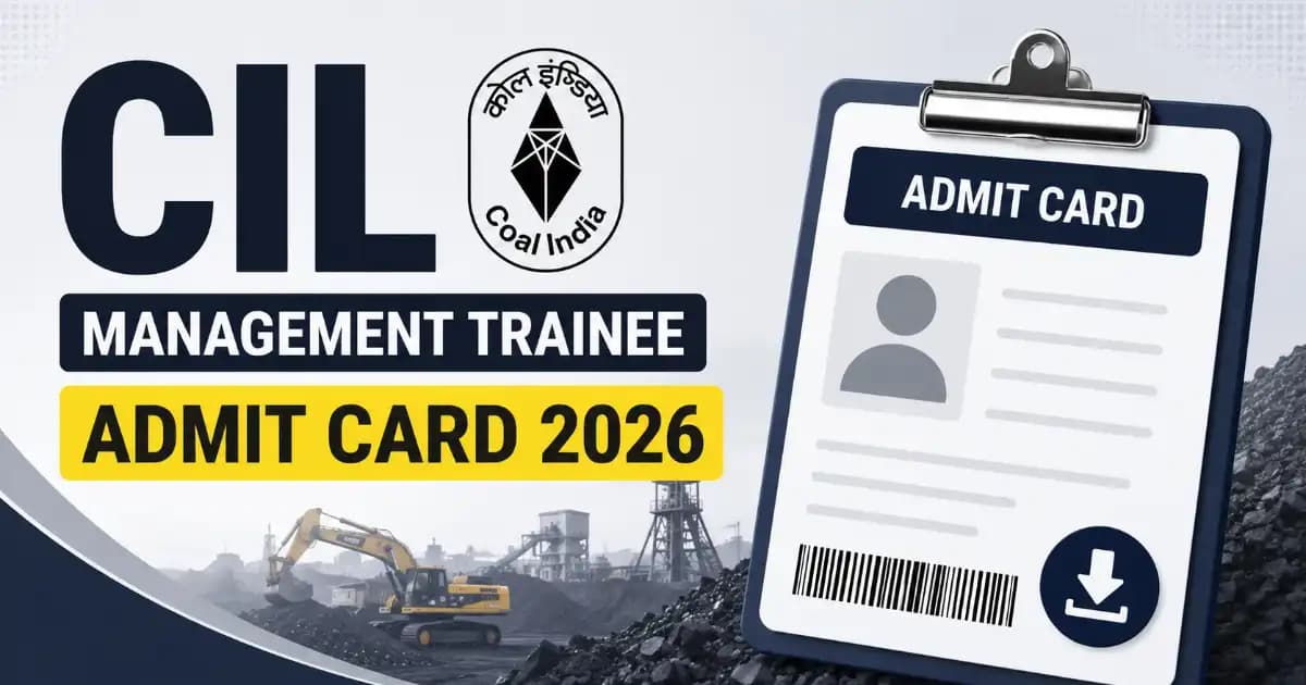 Coal India Limited CIL Management Trainees MT Recruitment 2026