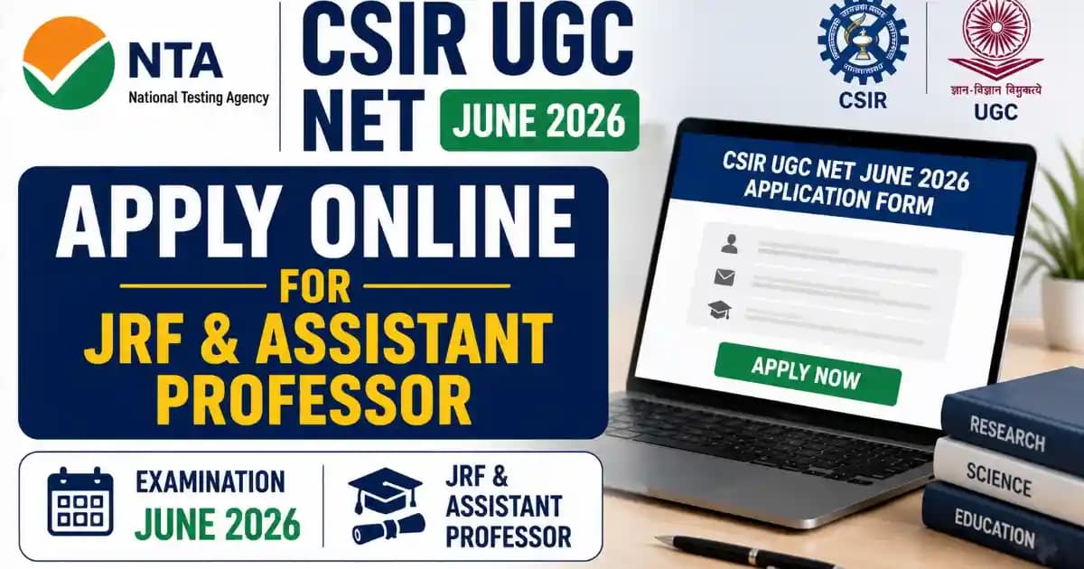 NTA CSIR NET June 2026 NTA CSIR UGC NET June 2026 Notification and Online Form