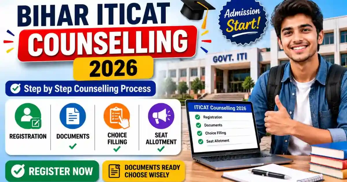 bihar-iticat-counselling-2026-registration-documents-choice-filling-seat-allotment Bihar ITICAT Counselling 2026 – Registration, Documents required, Seat Allotment | Exam Khiladi