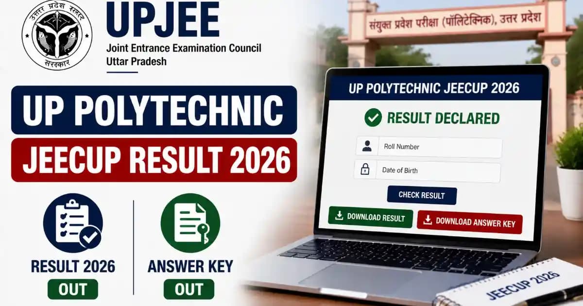UP Polytechnic JEECUP Admissions Result 2026 Download Answer Key