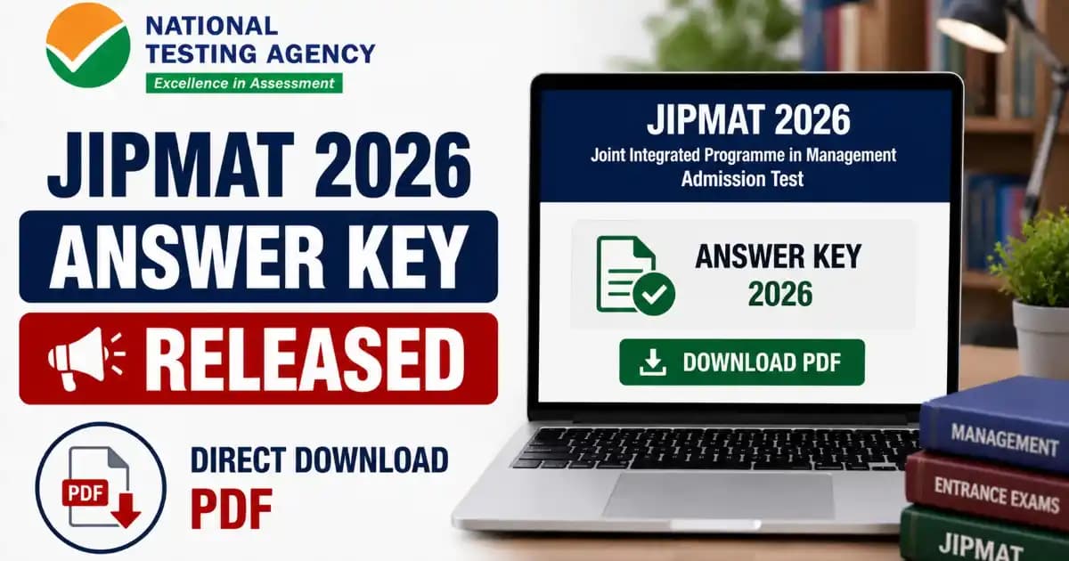 NTA JIPMAT 2026 Answer Key NTA JIPMAT Answer Key 2026 Released