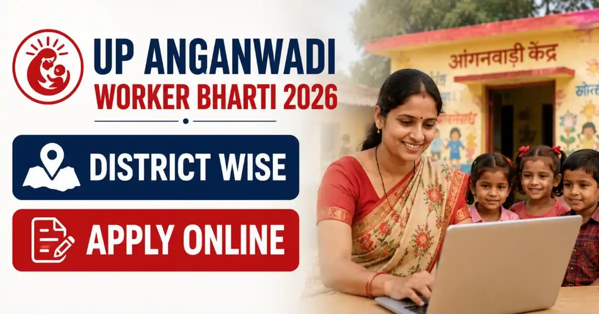 UP Anganwadi Worker Recruitment 2026 – Apply Online District Wise