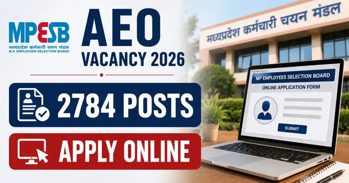 MPESB Krashi Vistar Adhikari Recruitment 2026 MPESB Agriculture Extension Officer Recruitment 2026
