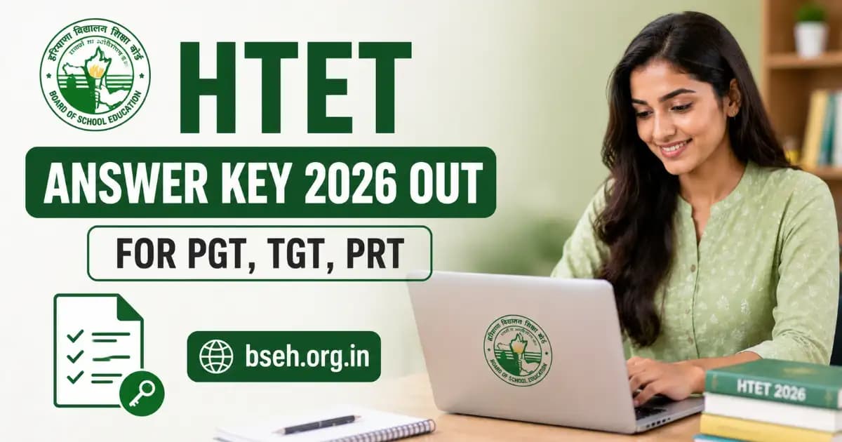 HTET Answer Key 2026 Released for PGT, TGT, and PRT – Download Level 1, 2, 3 PDF