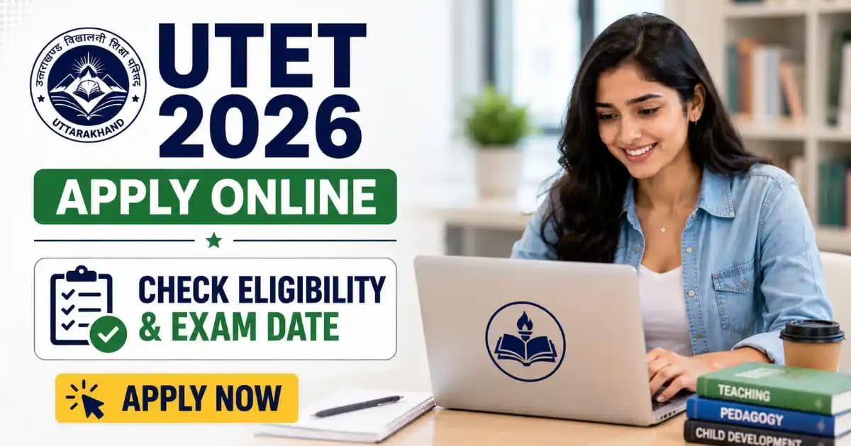 Uttarakhand Teacher Eligibility Test UTET 2026 – Apply Online
