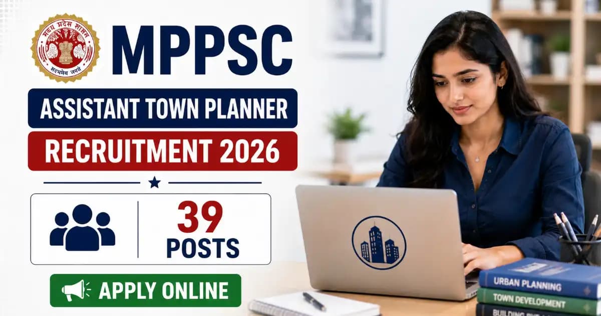 MPPSC Assistant Town Planner Recruitment 2026 – Apply Online for 39 ATP Posts