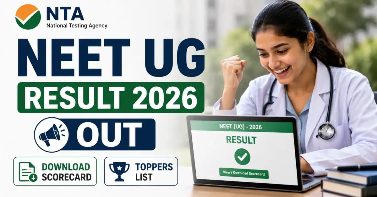 NTA NEET UG Result 2026 Declared – Check Toppers, Marks & Scorecard