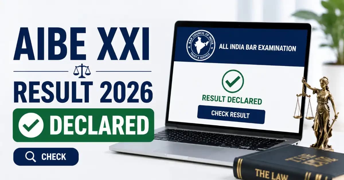 All India Bar Examination AIBE XXI Result 2026 Declared – Download Scorecard