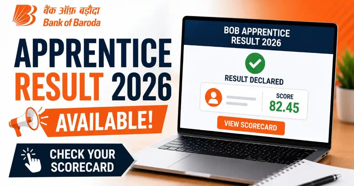 Bank of Baroda Apprentice Result 2026 Declared – Check Merit List & Cut Off