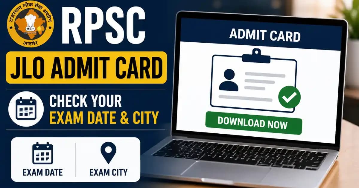 RPSC JLO Admit Card 2026 Out – Download Call Letter for 12 Posts