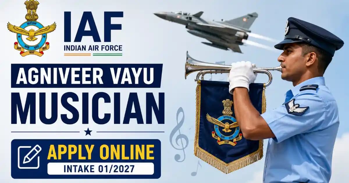 indian-airforce-agniveer-vayu-musician-01-2027-apply-online Indian Airforce Agniveer Vayu Musician Intake 01/2027 – Apply Online | Exam Khiladi