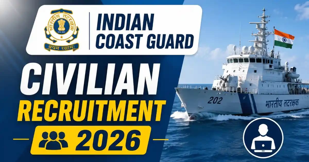 Indian Coast Guard Vacancy 2026 – Apply Offline for 54 Posts