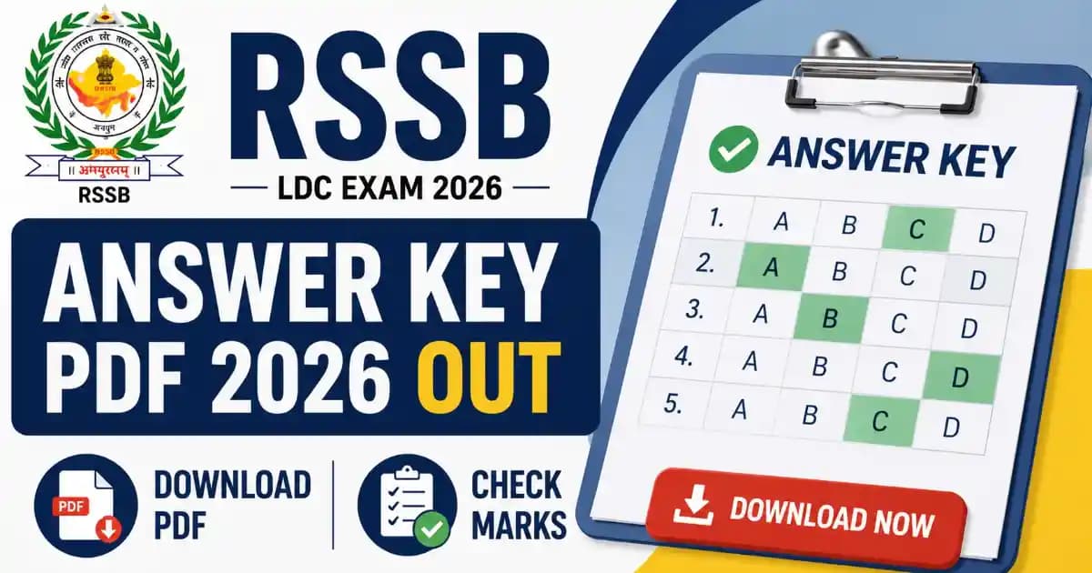 rssb-ldc-junior-assistant-2026-answer-key-pdf RSSB LDC / Junior Assistant Answer Key 2026 Out – Download Primary Key | Exam Khiladi