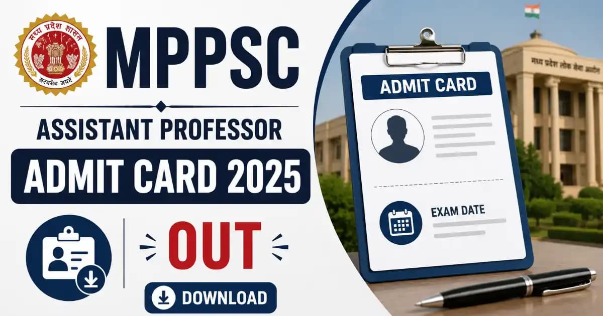 MPPSC Assistant Professor Admit Card 2025 Out – Download Call Letter