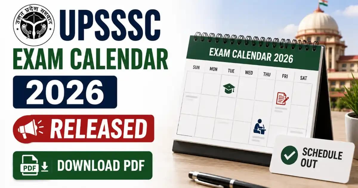 upsssc-exam-calendar-2026-check-schedules UPSSSC Exam Calendar 2026 Out – Download Annual Schedule PDF | Exam Khiladi