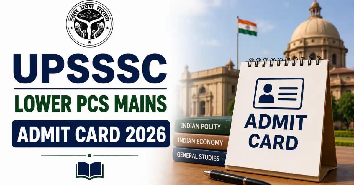 UPSSSC UP Combined Lower Subordinate Services (Graduate Level) Recruitment 2026 Mains Exam City