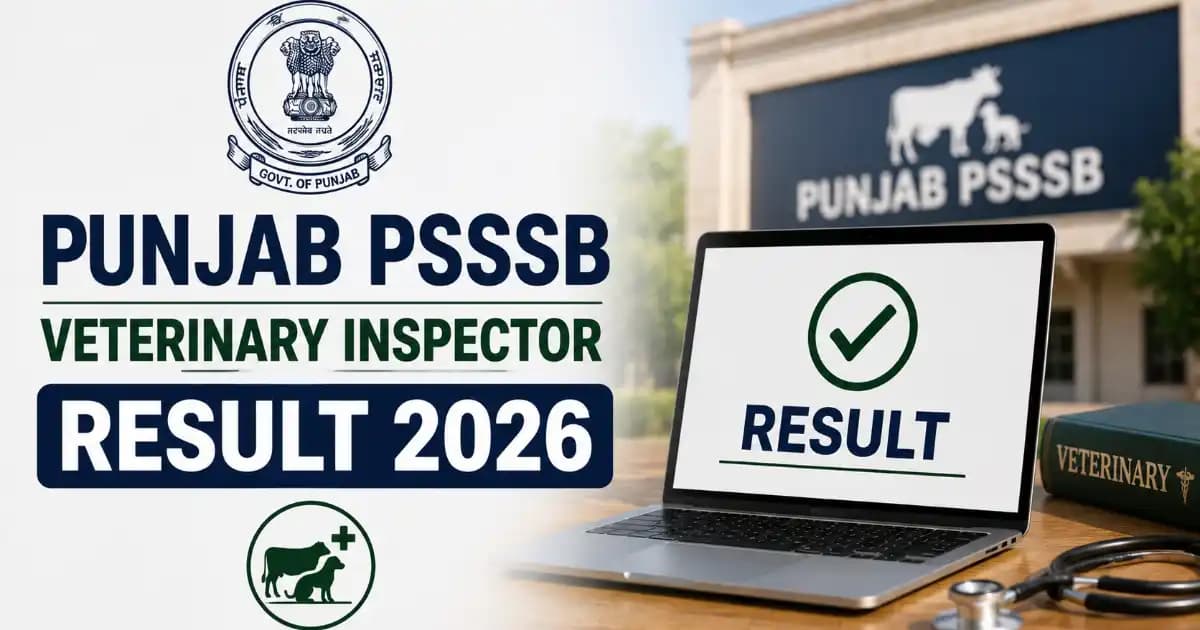 punjab-psssb-veterinary-inspector-result-2026 Punjab PSSSB Veterinary Inspector Result 2026 (Out) - Download Merit List PDF | Exam Khiladi
