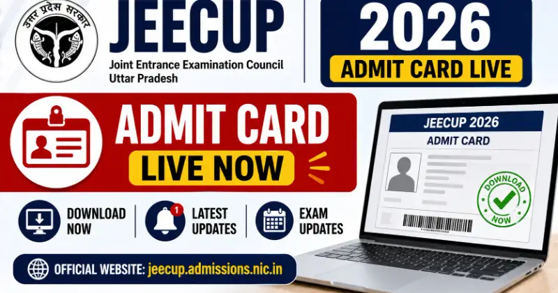 JEECUP 2026 Admit Card Download Live Updates