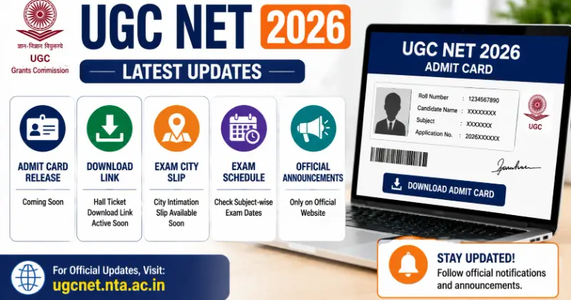 UGC NET Admit Card 2026 Live Updates